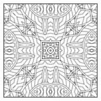 Mandala zum Ausmalen für Erwachsene. Mandala-Hintergrund. Mandala-Muster zum Ausmalen. hand gezeichneter mandalamusterhintergrund. Vektor-Schwarz-Weiß-Malseite für Malbuch. vektor