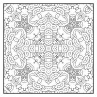 Mandala zum Ausmalen für Erwachsene. Mandala-Hintergrund. Mandala-Muster zum Ausmalen. hand gezeichneter mandalamusterhintergrund. Vektor-Schwarz-Weiß-Malseite für Malbuch. vektor