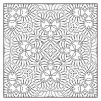 Mandala zum Ausmalen für Erwachsene. Mandala-Hintergrund. Mandala-Muster zum Ausmalen. hand gezeichneter mandalamusterhintergrund. Vektor-Schwarz-Weiß-Malseite für Malbuch. vektor