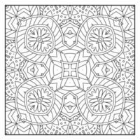 Mandala zum Ausmalen für Erwachsene. Mandala-Hintergrund. Mandala-Muster zum Ausmalen. hand gezeichneter mandalamusterhintergrund. Vektor-Schwarz-Weiß-Malseite für Malbuch. vektor