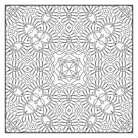 Mandala zum Ausmalen für Erwachsene. Mandala-Hintergrund. Mandala-Muster zum Ausmalen. hand gezeichneter mandalamusterhintergrund. Vektor-Schwarz-Weiß-Malseite für Malbuch. vektor