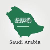 saudi-arabien karte und ihre flagge illustration adobe illustrator artwork vektor