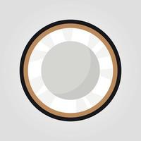 Kokosnussfrucht Social Media Emoji. moderner einfacher Vektor für Website oder mobile App Adobe Illustrator Artwork