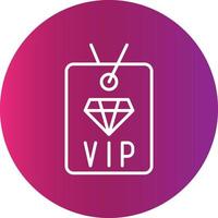 vip-privileg kreatives symbol vektor