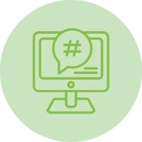 Symbol für Hastag-Vektor vektor