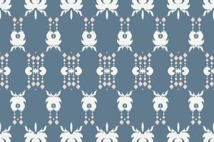 Ethno-Ikat-Stoff Batik Textil nahtloses Muster digitales Vektordesign für Print Saree Kurti Borneo Stoffrand Pinselsymbole Musterdesigner vektor
