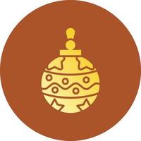 Christbaumkugel kreatives Icon-Design vektor