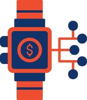 Smartwatch kreatives Icon-Design vektor