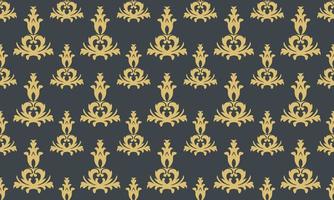 damast- fleur de lis mönster bakgrund vektor sömlös tapet fleur de lis mönster scandinavian batik digital textur design för skriva ut tryckbar tyg saree gräns.