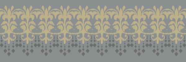 ikat floral Stammes-Hintergrund nahtlose Muster. ethnische geometrische batik ikkat digitaler vektor textildesign für drucke stoff saree mughal pinsel symbol schwaden textur kurti kurtis kurtas