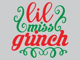 Grinch-T-Shirt-Design-Datei vektor