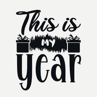 Lycklig ny år svg design, Lycklig ny år citat, ny år typografi t-shirt design typografi för t skjorta, affisch, klistermärke och kort vektor