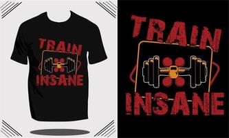 Fitness-T-Shirt-Design oder Vektor