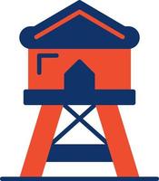 Wachturm kreatives Icon-Design vektor