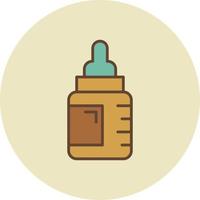 Babyflasche kreatives Icon-Design vektor