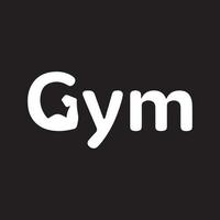 de Gym logotyp vektor design