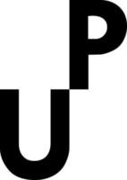 das Up-Logo-Vektordesign vektor