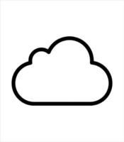 Cloud-Symbol und Cloud-Technologie vektor