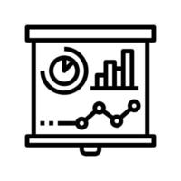 Diagrammsymbol und Börse vektor