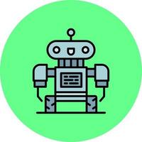 Roboter kreatives Icon-Design vektor