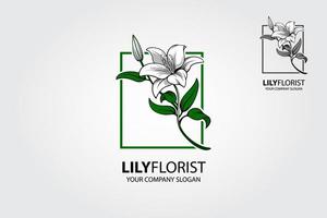 Vektor Lilie der isolierten. Dies ist ein einfaches und effektives Logo, das in jeder geschäftlichen Kategorie verwendet werden kann.