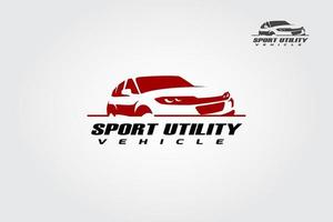 Vektor-Logo-Vorlage für Sport-Utility. ein modernes und sportliches Logo. vektor