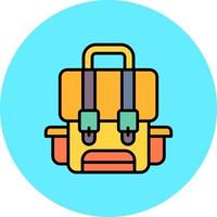 Rucksack kreatives Icon-Design vektor