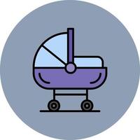 Babybett kreatives Icon-Design vektor