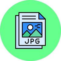 jpg-Datei kreatives Icon-Design vektor