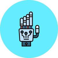 robot hand kreativ ikon design vektor