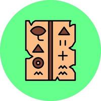 Hieroglyphe kreatives Icon-Design vektor