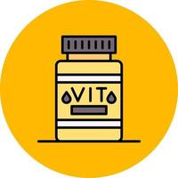 Vitamin kreatives Icon-Design vektor