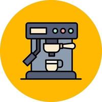 Kaffeemaschine kreatives Icon-Design vektor