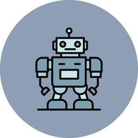 Roboter kreatives Icon-Design vektor