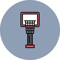 Basketballkorb kreatives Icon-Design vektor