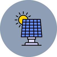 Solarpanel kreatives Icon-Design vektor