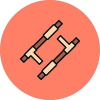 Tonfa kreatives Icon-Design vektor