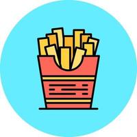 Pommes Frites kreatives Icon-Design vektor