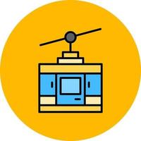 Seilbahn kreatives Icon-Design vektor