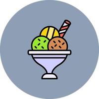 Dessert kreatives Icon-Design vektor