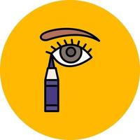 Eyeliner kreatives Icon-Design vektor