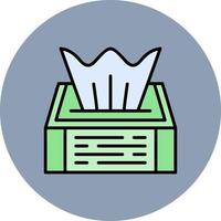 Tissue-Box kreatives Icon-Design vektor