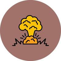 Explosion kreatives Icon-Design vektor