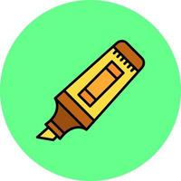 Textmarker kreatives Icon-Design vektor