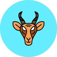 Gazelle kreatives Icon-Design vektor