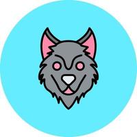 Wolf kreatives Icon-Design vektor