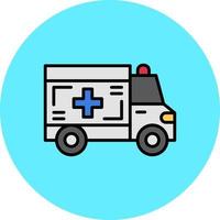 Krankenwagen kreatives Icon-Design vektor