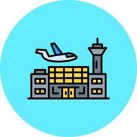 Flughafen kreatives Icon-Design vektor