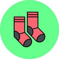 Socken kreatives Icon-Design vektor