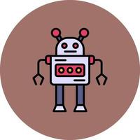 Roboter kreatives Icon-Design vektor